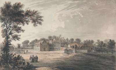 Het bisschoppelijk paleis, Bromley (een landhuis) door Samuel Hieronymus Grimm