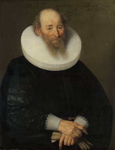 Portret van een oude man door Samuel Hoffmann