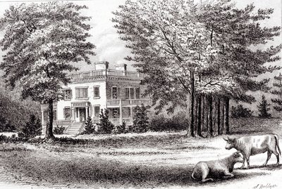 Hamilton Grange, uit Oud New York, Deel I, 1802 door Samuel Hollyer