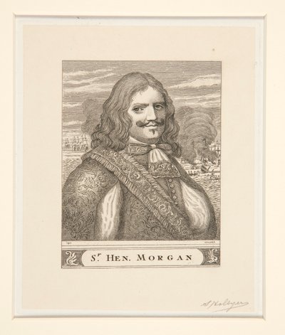 Portret van Sir Henry Morgan door Samuel Hollyer