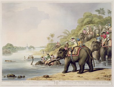 Een Tijger achterna over een Rivier, uit 