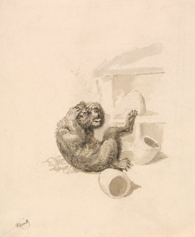 Beer en bijenkorven door Samuel Howitt