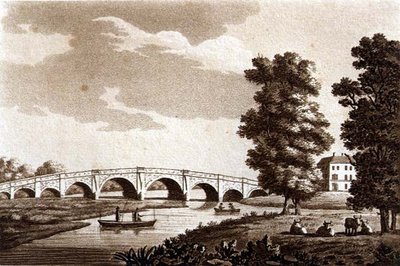 Walton Bridge, Surrey, illustratie uit 