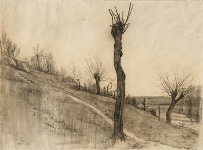 Laat winterlandschap, 1884 door Samuel Isham
