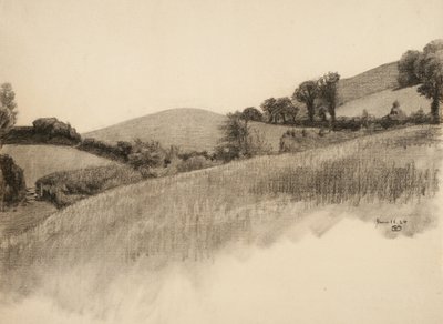 Landelijk landschap, 1884 door Samuel Isham