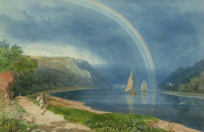 Regenboog op de rivier Avon, c.1825 door Samuel Jackson
