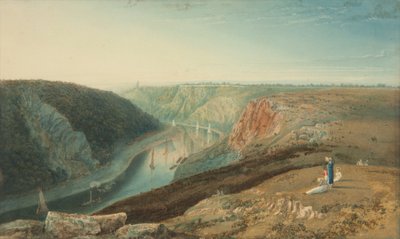 De Avon vanaf Observatory Hill, c.1825 door Samuel Jackson