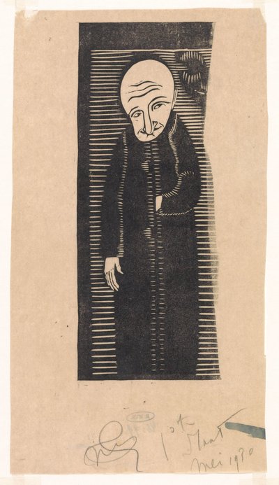 Kale man door Samuel Jessurun de Mesquita (signed by artist)