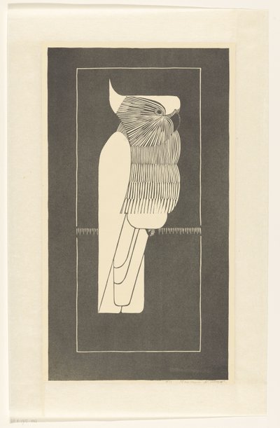 Kroonkaketoe door Samuel Jessurun de Mesquita (signed by artist)