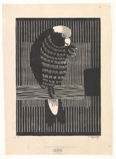 Rosékaketoe door Samuel Jessurun de Mesquita (signed by artist)