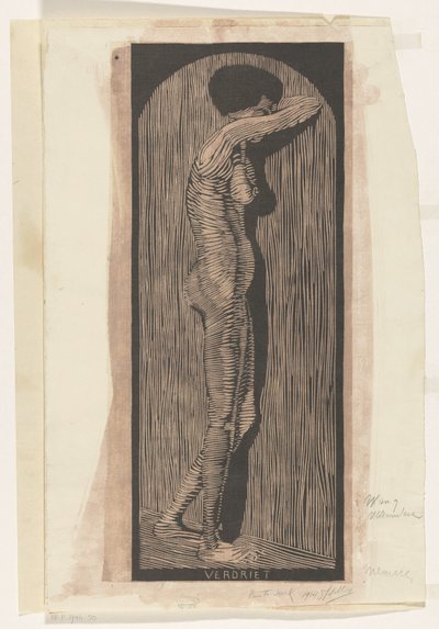 Verdriet door Samuel Jessurun de Mesquita (signed by artist)