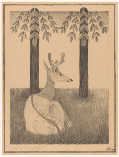 Barasingha hert door Samuel Jessurun de Mesquita