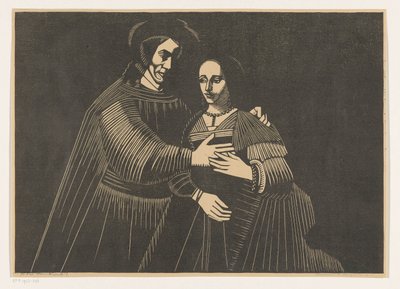 Portret van een paar als Oud-Testamentische figuren, genaamd 