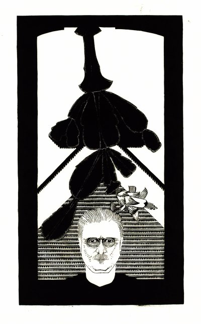 Zelfportret met een Paascactus door Samuel Jessurun de Mesquita