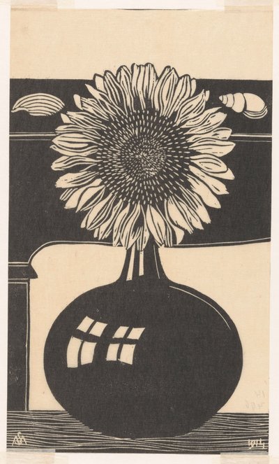 Zonnebloem door Samuel Jessurun de Mesquita