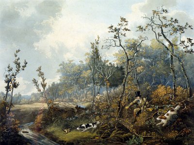 Houtsnip Jacht (gegraveerd door H.C. Pyall) door Samuel John Egbert (after) Jones
