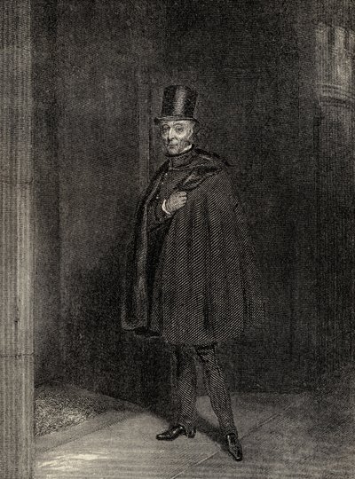 De hertog die het Hogerhuis binnengaat, illustratie uit 