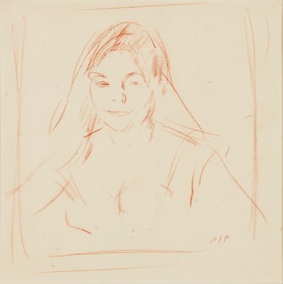 Meisje met Sluier door Samuel John Peploe