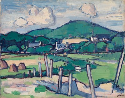 Landschap, ca. 1891-1935 door Samuel John Peploe