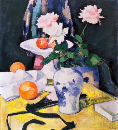Rozen en Sinaasappels door Samuel John Peploe