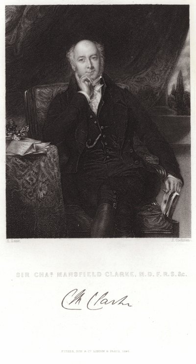 Portret van Sir Charles Mansfield Clarke door Samuel Lane