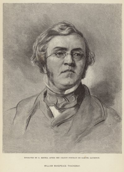 Portret van William Makepeace Thackeray door Samuel Laurence
