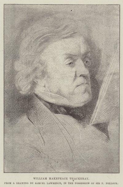 William Makepeace Thackeray door Samuel Lawrence