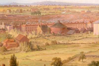 Birmingham vanaf de Koepel van de St. Philip