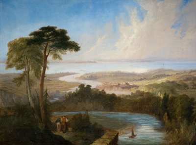 Panoramisch Uitzicht op de Severn Estuarium door Samuel Lines