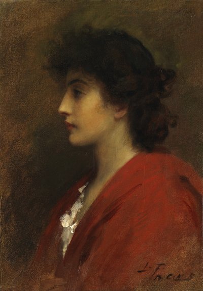 Een Venetiaans meisje door Samuel Luke Fildes