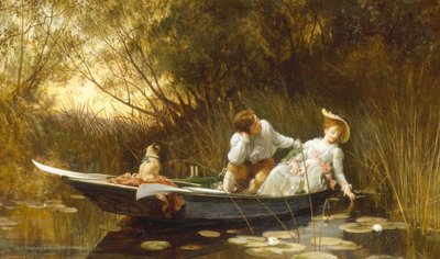 Simpelen, de zoete rivier door Samuel Luke Fildes