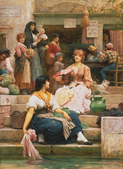Venetianen door Samuel Luke Fildes