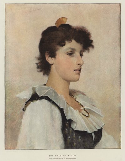 Het Hoofd van een Meisje door Samuel Melton Fisher