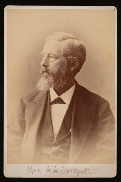 Portret van Aaron Augustus Sargent door Samuel Montague Fassett