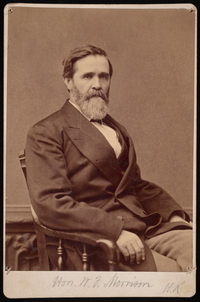 Portret van Hon. W.F. Morrison door Samuel Montague Fassett