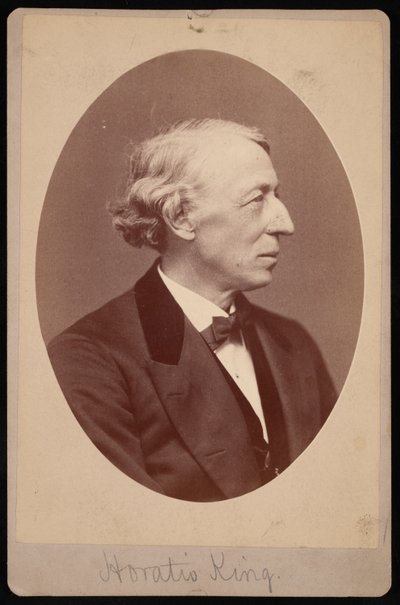 Portret van Horatio King 1811-1897, Tussen 1876 en 1880 door Samuel Montague Fassett