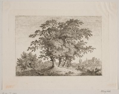Landschap met Eikenbomen door Samuel Mygind