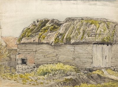 Een Schuur met een Mossig Dak, Shoreham door Samuel Palmer