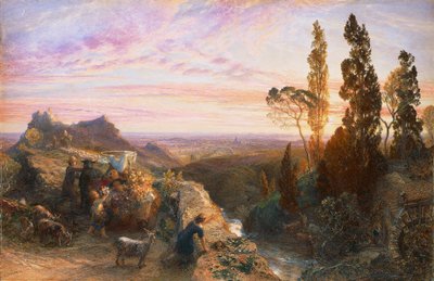 Droom in de Apennijnen, circa 1864 door Samuel Palmer