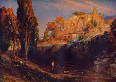 Emily en Valancourt bij het Kasteel Le Blanc: Lady Foix Hoort van Dr Foix, Mysteries of Udulpho door Samuel Palmer