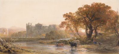 Avond in Italië, de Verlaten Villa door Samuel Palmer
