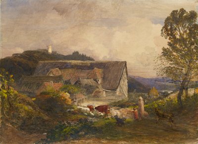 Boerenerf in Princes Risborough door Samuel Palmer