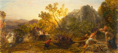 Oogst in de Wijngaard, 1859 door Samuel Palmer
