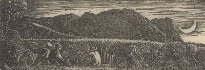 Oogst onder een Halve Maan door Samuel Palmer