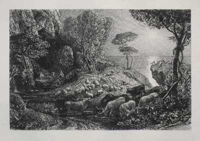 Moeris en Galatea, 1883 door Samuel Palmer