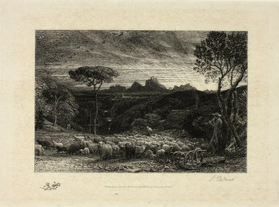 De plooi openen door Samuel Palmer