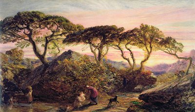 Zonsondergang door Samuel Palmer