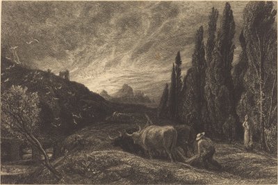De vroege ploeger door Samuel Palmer
