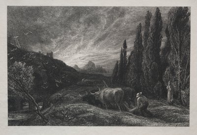 De vroege ploeger door Samuel Palmer