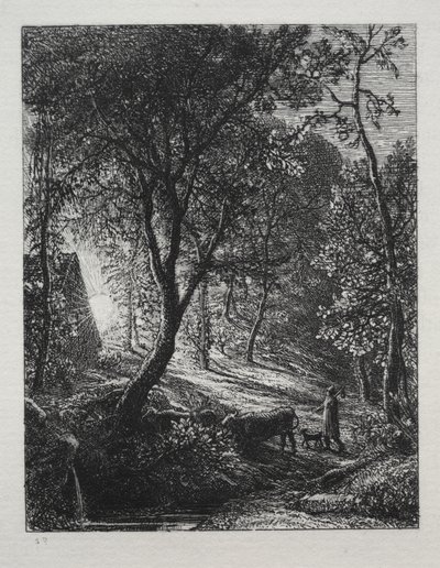 De herdershut door Samuel Palmer